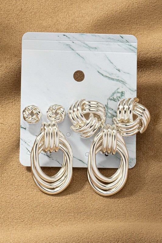 Tie Me in a Knot| Hoop Earrings