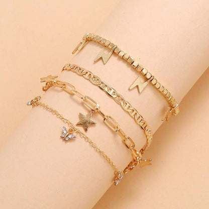 Trendy Player Anklet Set