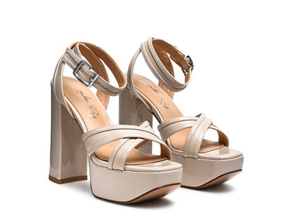 NYC PLATFORM HEELED SANDALS