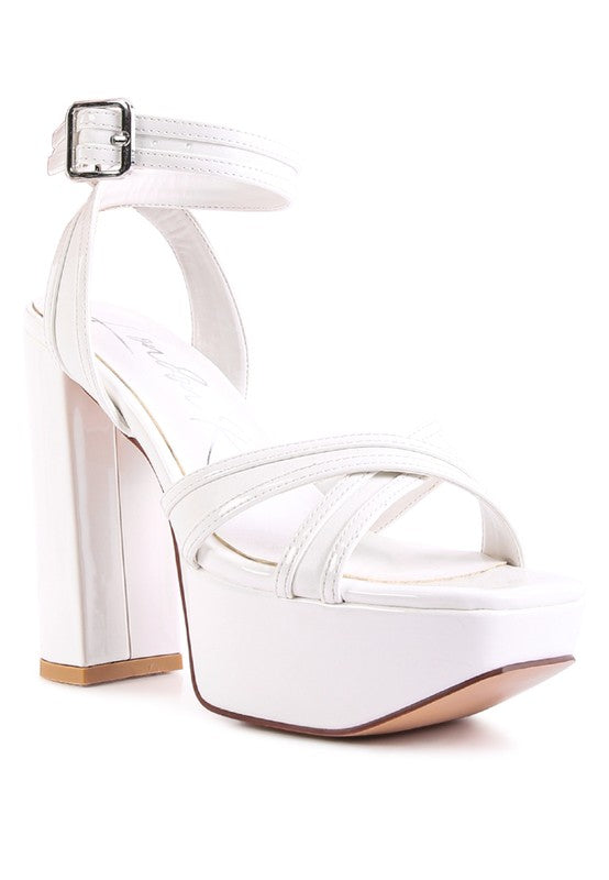 NYC PLATFORM HEELED SANDALS