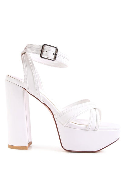 NYC PLATFORM HEELED SANDALS