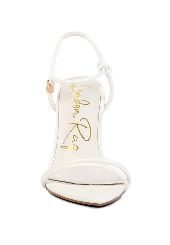 SHOE CAM | DRAWSTRING BAND HIGH HEELED SANDAL