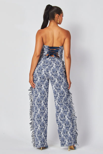 Blue Muse | 2 piece pants set